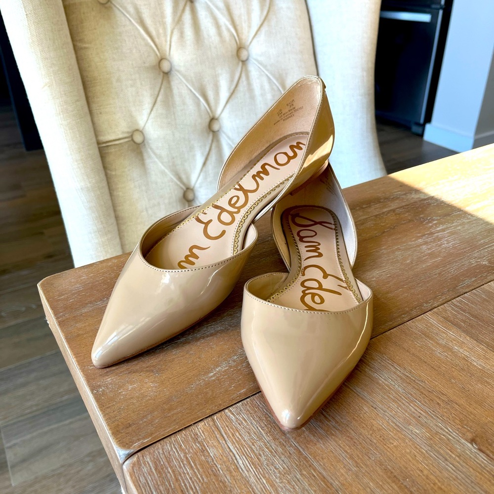 Sam Edelman - Rodney Flat Size 8, color beige.